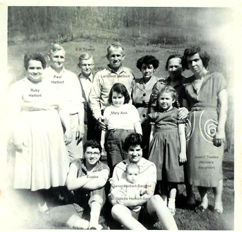  Lankford & Ellen Harbert & Family - Aug 1957 