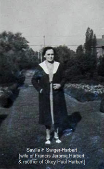  Savilla F Swiger-Harbert - wife of Francis Jerome Harbert 