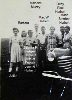  Savilla Swiger-Harbert (wife of Francis Jerome) & Family 