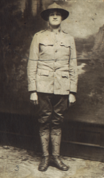  Clyde Calvin Harbert - son Benjamin Columbus Harbert - in his WW1 military uniform 