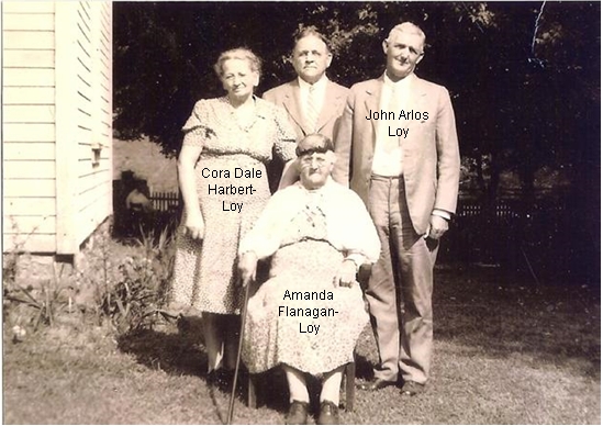  Cora Dale Harbert-Loy (daughter of Benjamin Luther Harbert) & husband Rev. John Loy & family 